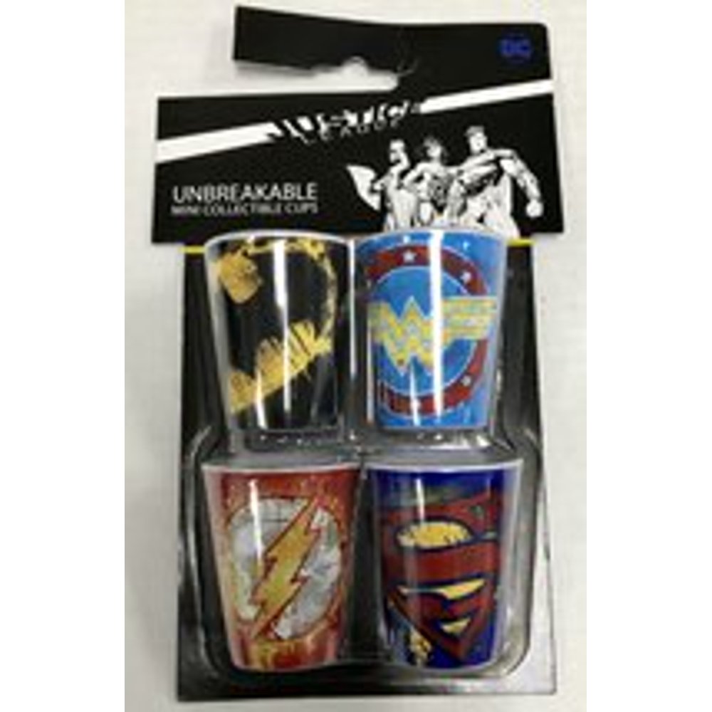 Dc Comics Dc 4pc Shot Glass Set - Walmart.com - Walmart.com