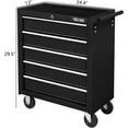thumbnail image 3 of TUFFIOM 5-Drawer Rolling Tool Chest w/Lock & Key, Tool Storage Cabinet with Wheels, Top Cushion & Drawer Liners, Tool Organizer Box for Garage, Warehouse & Repair Shop, 3 of 9