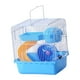 thumbnail image 2 of Jaula portátil para hámster con asa y ventilación, ideal para excursiones al aire libre. Ligera. Azul, 2 of 9