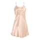 thumbnail image 2 of Vestido de falde tirantes básicos uxcell dobladillo de hode loto de satén Color champagne 3XL, 2 of 6