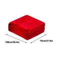 thumbnail image 3 of Bwomeauty Bedroom Accessories, Plain Color Flannel Blanket For Winter Warm Velvet Conditioning Blanket Picnic Blanket Aviation Leg Blanket , Womens Gifts, 28x40inch, 3 of 5