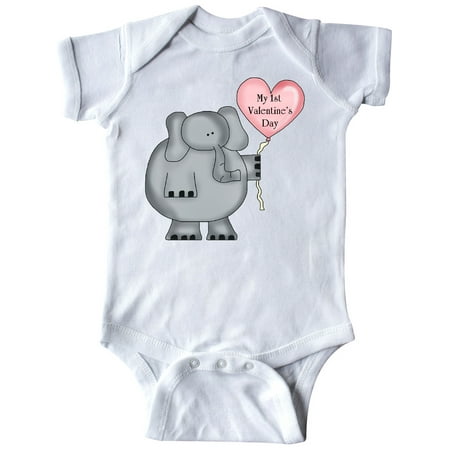 

Inktastic My first Valentine s Day Gift Baby Boy or Baby Girl Bodysuit
