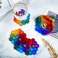 thumbnail image 3 of Honeycomb Coaster Resin Molds Set, 4Pcs Coaster Silicone Molds For Epoxy Resin With Storage Box Mold, Coaster Molds For Resin Casting, Epoxy Mold For DIY Resin Crafts, Cup Mats, Home Decoration, 3 of 4