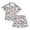 793White1908, variant on CAIVO Children Outfit Sets Boys Summer Casual Floral Printed Hawaii Lapel Button Down Short Sleeved Shirt And Shorts Holiday Clothing Sets