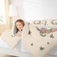 thumbnail image 4 of Catabedysis Personalized Letter Gifts 7-Piece King Bedding,Cute Bowknot Alphabet Q King Bed in a Bag,Light Gray Reversible For Girls, 4 of 7