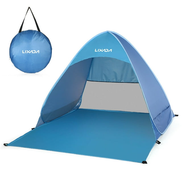 Lixada Tente de Plage Instantanée Automatique Légère pour l'Extérieur, Protection UV, Camping, Pêche, Tente Cabine Auvent
