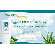 Aloe Cadabra Organic Personal Lubricant & Moisturizer Natural Aloe Unscented 2.5 oz