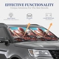 thumbnail image 4 of Honeii fairy-tale-world-with-delicious-candy Print Foldable Car Sun Shade for Windshield, 2-Piece UV Protection Shade, Protects Car Interior, Ideal for Cars, Trucks, SUVs-Medium, 4 of 6