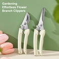 thumbnail image 4 of Garden Pruning Shears Stainless Steel Blades Handheld Pruners Bypass Straight Blade Pruners with Non-Slip Handle for Fruit Trees Flowers, 4 of 8