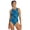 Blue Multi, variant on HydroLast Women's Camo Water Polo Suit, High Cut, Unpadded, Athletic (Women’s)