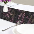 thumbnail image 4 of Yayeee Table Runner 90 inches Long for Home Kitchen Rectangle Dining Table Holiday Party Decoration, Dark Gothic Floral, 4 of 7