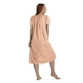 thumbnail image 2 of Women's Miss Elaine Essentials Long Tricot Nightgown Color: Pink Size: LARGE, 2 of 4