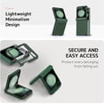 thumbnail image 5 of Compatible Screen Protector Case for Samsung Galaxy Z Flip 5 Phone Case Hinge Protection,Samsung Galaxy Z Flip 5 Case and Screen Protector,Samsung Flip Z 5 Case for Galaxy z Flip 5 5G Case Green, 5 of 7