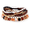 Coffee, variant on Bracelets for Women Boho Chic 4-Layer Beaded Bracelet for Women Jewelry for Women Mixed Colors Charm Bracelet Black