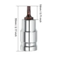thumbnail image 4 of Uxcell 2.17'' Longitud 1/2-Pulgada Conducción Torx Brocas Sockets Acero S2 Tonalidad Plateada 1pcs T25 x 1/2", 4 of 4