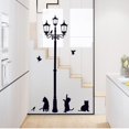 Cats Street Lamp Lights Stickers Wall Decal Removable Art Decor ...