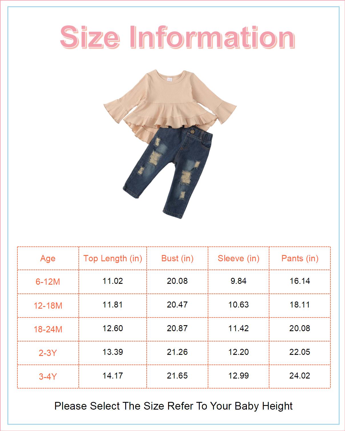 Mioglrie Toddler Girls Fall Winter Outfit Set Apricot photo 2