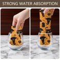 thumbnail image 6 of 6 Pcs Funny Kitchen Towels,Orange Witch Hat Halloween Pattern Microfiber Dish Towels,Kitchen Tea Towels,Kitchen Towel Set (18" X 26"), 6 of 7