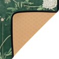 thumbnail image 4 of Green Botanical Print 63''x48'' Plush Memory Foam Bath Mat, Soft, Absorbent, Non Slip, Durable, 4 of 7