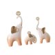 thumbnail image 5 of 3 estatuas de elefantes, esculturas de animales, centros de mesa creativos, manualidades de mesa. Naranja, 5 of 9