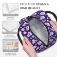 thumbnail image 3 of Balery crystal Skull flower cool Pattern Lunch Bag Women, Lunch Box, Lunch Bag, Small Leakproof Lunch Tote Large Capacity Reusable Insulated Cooler Lunch Container-One Size, 3 of 6