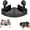Black, 1 Shelve, variant on Triangle Suction Cup Shower Caddy, No Drilling Suction Cup Corner Shower Shelf, Twist-Lock Suction Cup Design, Quick-Drain