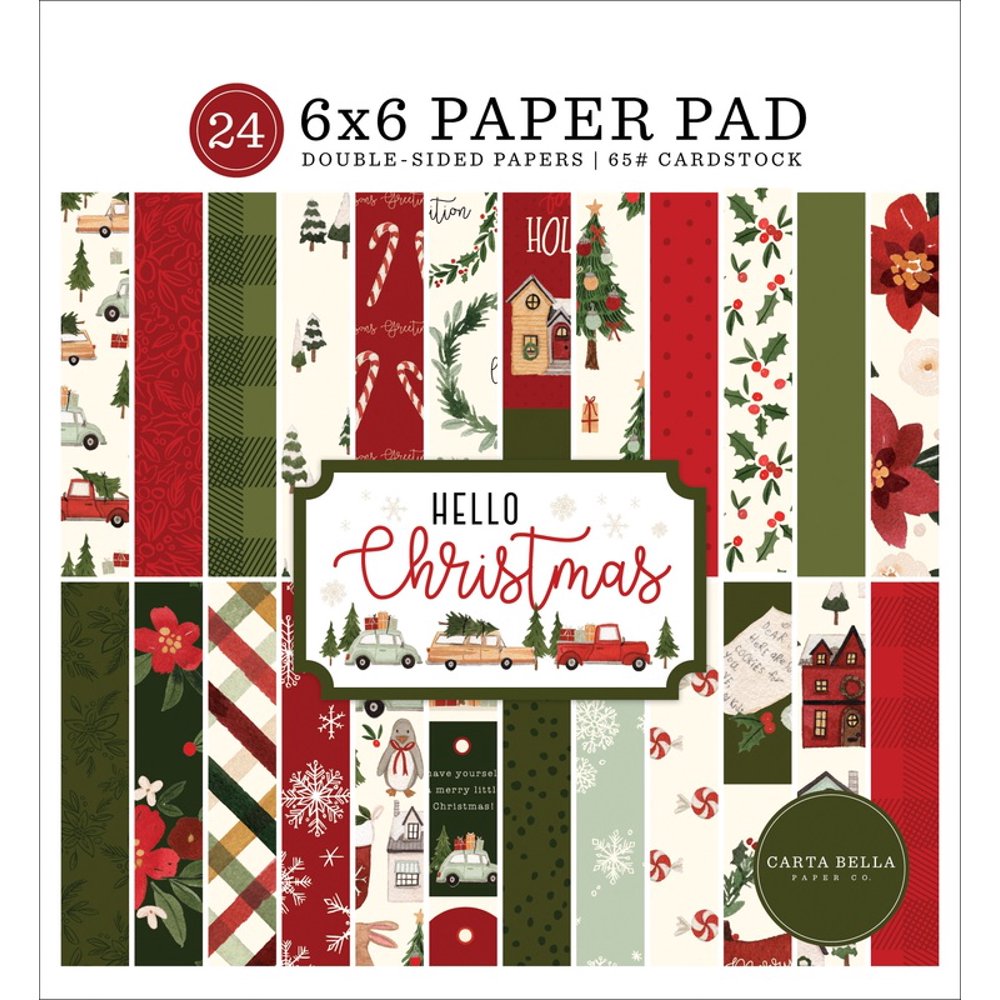 Hello Christmas 6x6 Paper Pad Carta Bella