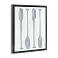thumbnail image 4 of Stupell Industries Minimal Boat Oars Coastal Painting Black Floater Framed Canvas Art Print Wall Art, 25 x 31, 4 of 10