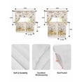 thumbnail image 5 of White Daisy Swag Curtains for Living Room/Bedroom Windows, Spring Floral Elegant Pastoral Botanical Bees Kitchen Curtains and Valances Set 36 Inch Length, Light Filtering Swags Valance Curtain Panels, 5 of 5