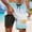 Light Blue, variant on Conairie Mens Swim Trunks Stripe Pirnt Quick Dry Liner Swimsuit With Compression Lined Swimming Breathable Beach Wear XXL