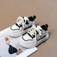 thumbnail image 2 of TIREOW Kids Boys Girls Y2k Platform Shoes Shoelace Walking Running Sport Shoes Ankle Flat Non Slip Sneaker Baby Panda Light Spring Summer Vacation Fashion Casual Shoes, 2 of 8