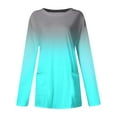 thumbnail image 4 of Sweatshirt for Women Women's Sweatshirt Pullover Active Sportswear Pocket Print Casual Round Neck Long Sleeve Top, 4 of 5