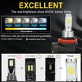 thumbnail image 4 of 6PCS White LED Headlights Fog Light Bulbs Combo For Silverado 1500 2500 2007-2015, 4 of 9