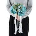 thumbnail image 4 of Artificial Flower Bouquet, Holding Flower Fine Workmanship  For DIY Flower Arrangement For Wedding, 4 of 8