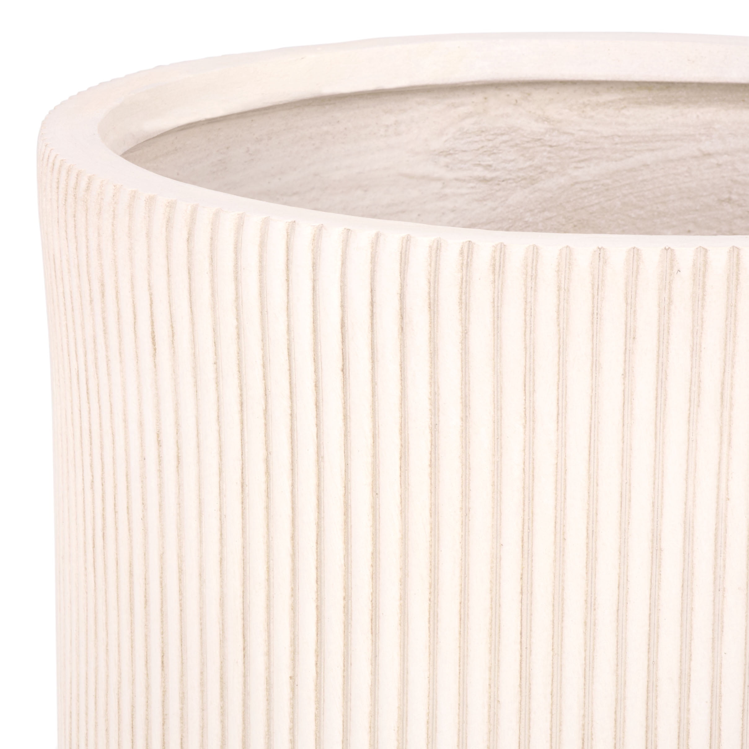 Safavieh Carolina Round Beige Fiber Clay Plant Pots - Set of 3