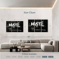 thumbnail image 4 of Elephant Stock Hustle Wall Art - Horizontal Multi Panel Canvas - Living Room Wall Decor - Inspirational And Typography Multi Panel - Black And White Decor - 65" x 42", 4 of 8