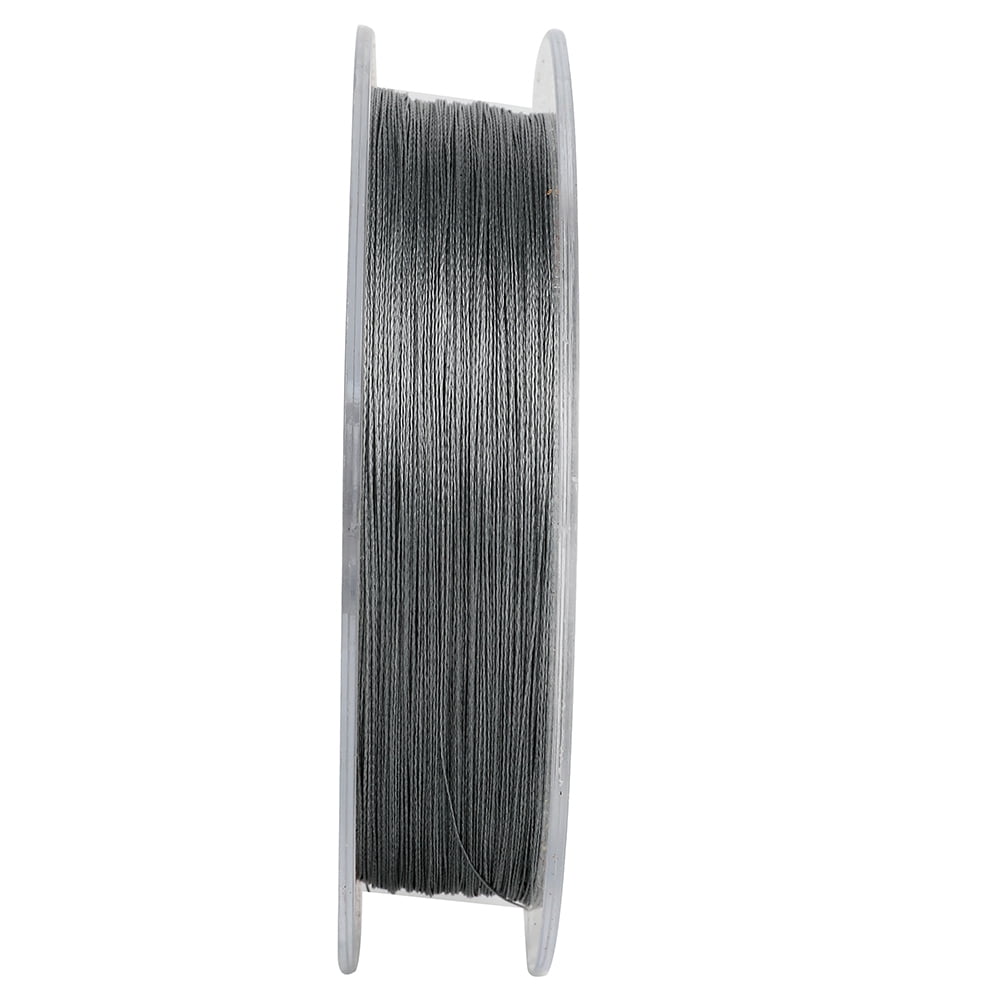 HERCULES Super Strong 500M 547 Yards Braided Fishing Line 8 LB Test for Saltwater Freshwater PE Braid Fish Lines 4 Strands - Grey, 8LB (3.6KG), 0.10MM