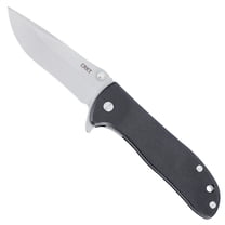 CRKT Drifter Everyday Carry EDC Pocket Folding Knife with Liner Lock: D2 Plain Edge Blade, G10 Handle, Pocket Clip, 6450D2