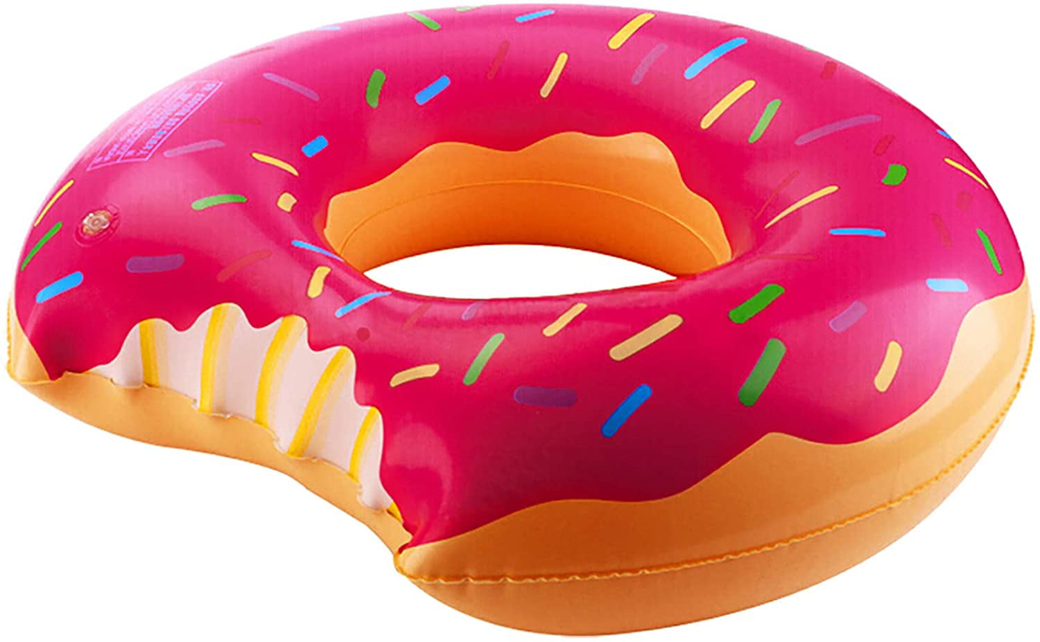 Chocolate Strawberry Donut Swim Ring FLOTADOR for Kids and Adults Yarssir Giant Donut Pool Float Funny Inflatable Vinyl Summer Pool Beach Toy Chocolate #80