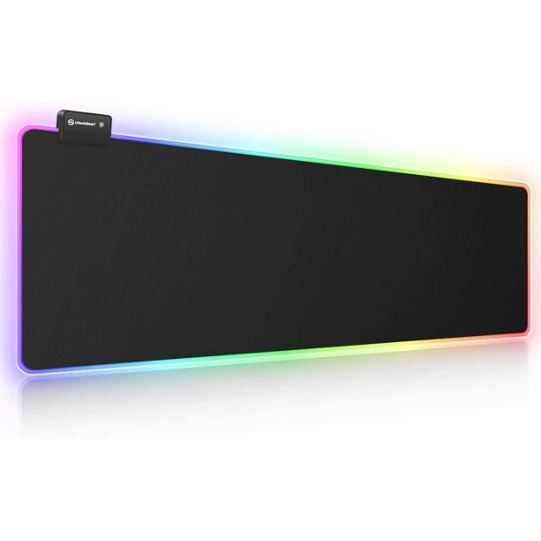 RGB Gaming Large Extended Soft Led Mouse Pad and Desk Pad with 14