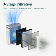 Levoit Vital 100S-P Smart Air Purifier for Medium Rooms, 3-Stage Filtration for Airborne Particles