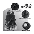 thumbnail image 3 of Mochila viaje 40L color negro diseño rayas, 3 of 5