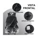 thumbnail image 3 of Mochila viaje 40L color negro diseño rayas, 3 of 5