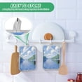 thumbnail image 4 of Yayeee Pot Holders Kitchen Heat Resistant with Pocket 7"x9.8" Cotton Oven Cooking Hot Pads, Blue Sky and River, 4 of 7
