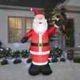 thumbnail image 2 of Gemmy Christmas Inflatable Santa , 8 ft Tall, Multi, 2 of 4