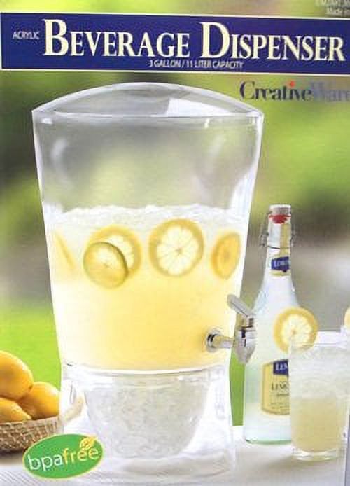 Creatively Designed Products 3 Gallon Clear Sculptured Beverage Dispenser - image 3 of 9