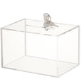 thumbnail image 1 of Transparent Donation Box Suggestion Box with Lock Complain Letter Box Donation Box, 1 of 9