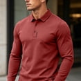 thumbnail image 5 of Workout Shirt Dqueduo Summer Men's Short-sleeved T-shirt Refreshing Breathable Loose-fitting Middle-aged Business Casual Color Top Shirt for Men Wine M, 5 of 8