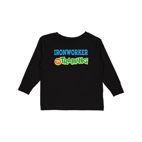 Inktastic Future Ironworker in Training Boys or Girls Long Sleeve Toddler T-Shirt