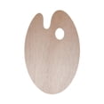 thumbnail image 1 of Paleta de pintura de madera Bandeja de pintura Paleta para pintura acrílica Suministros de manualidades portátiles Paleta de pintura Adultos, 1 of 9